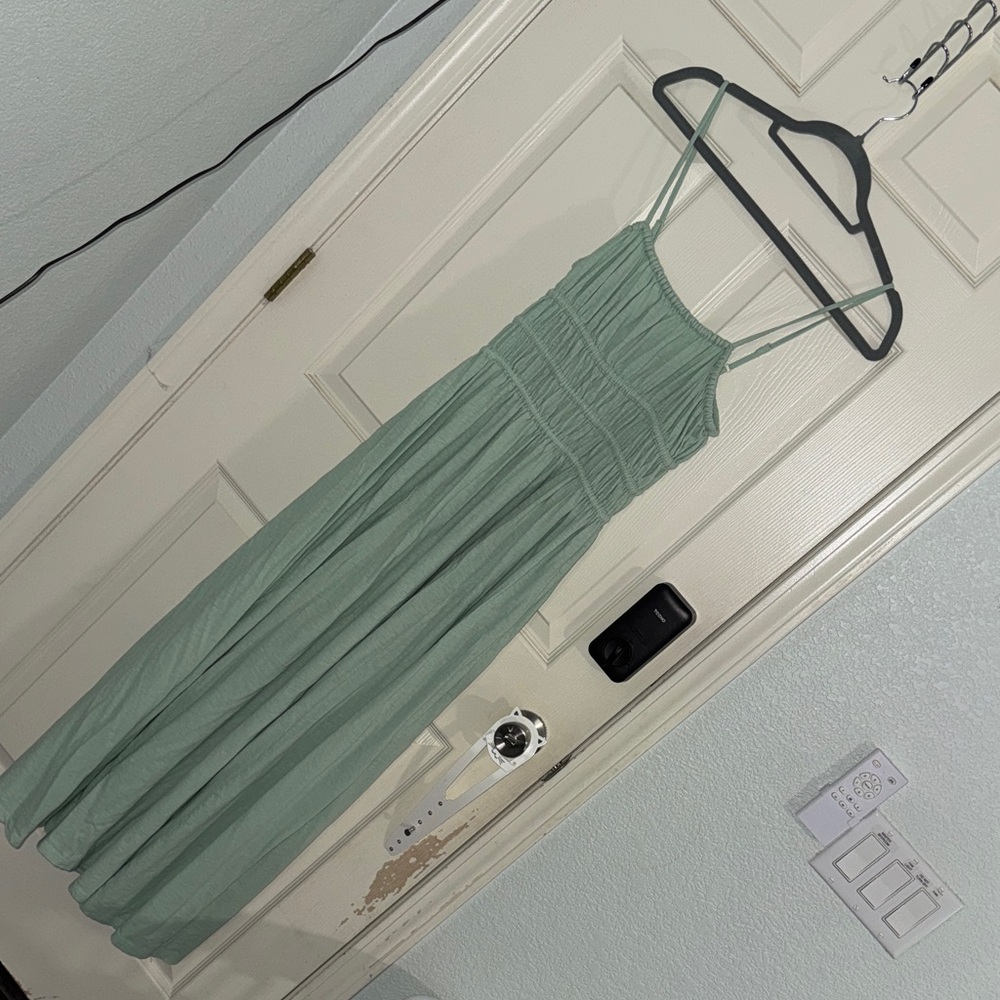 American Eagle Outfitters Sage Green Maxi Dress
